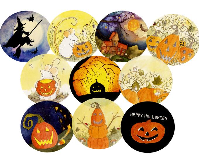 Halloween Stickers - Pack of 10
