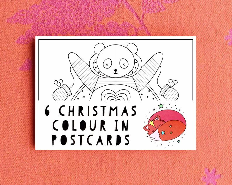 Christmas Colour In Postcards