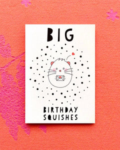 Greeting Card -  Happy Birthday Squishes