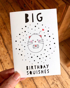 Greeting Card -  Happy Birthday Squishes