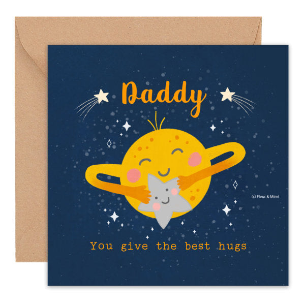 Father's Day Greeting Card - Daddy, You Give The Best Hugs