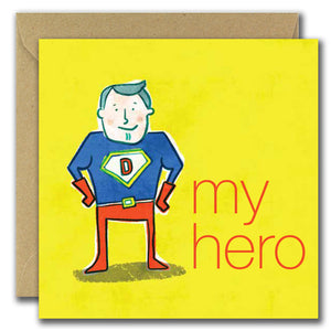 Father's Day - My Hero (Greeting Card)