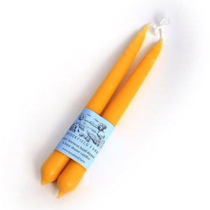 Brookfield Farm  - Pair Of Hand-dipped Beeswax Dinner Candles