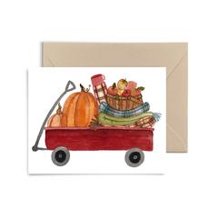 Pumpkin Wagon A4 Print