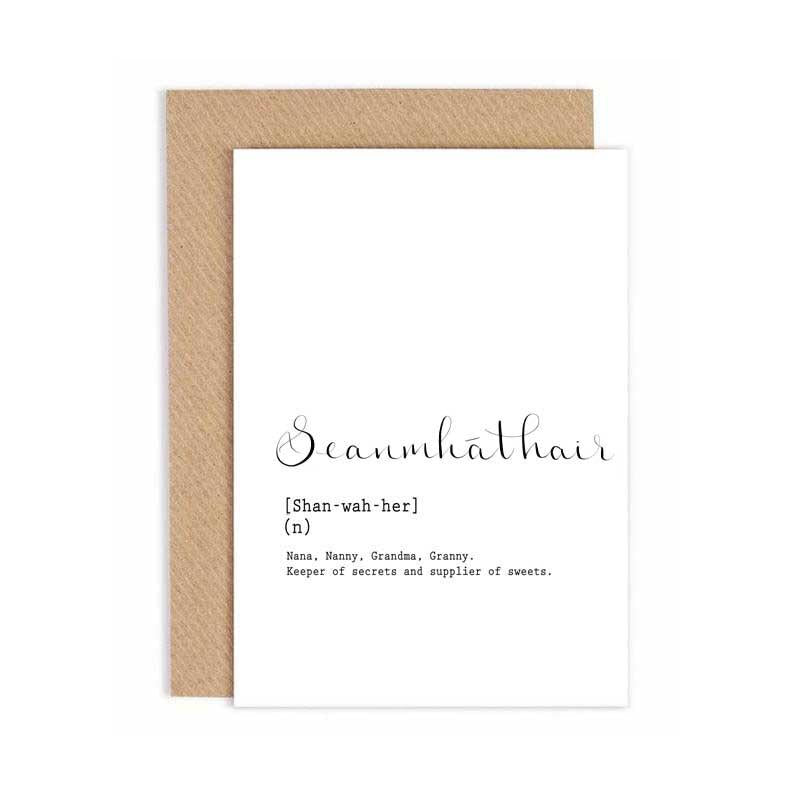 Greeting Card -  Seanmháthair - Grandmother
