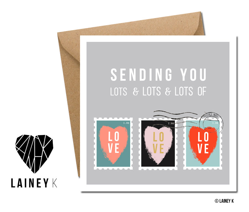 Sending You Lots Of Love (Greeting Card)