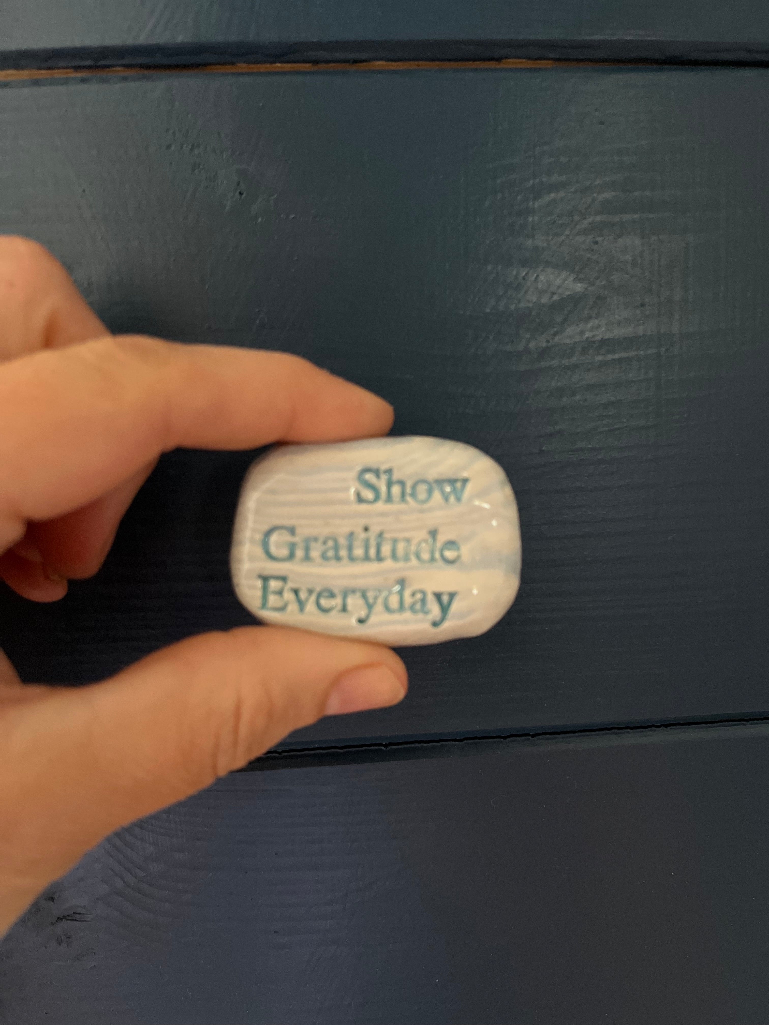 Grounding Stone - Show Gratitude Everyday