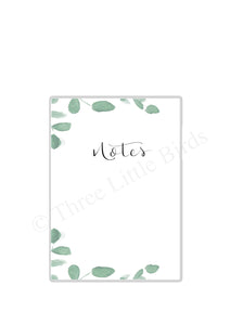A6 Eucalyptus Leaf Notebook