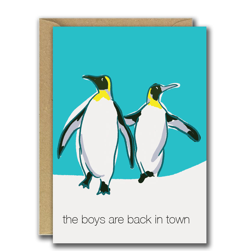The Boys Are Back In Town - Christmas (Greeting Card)