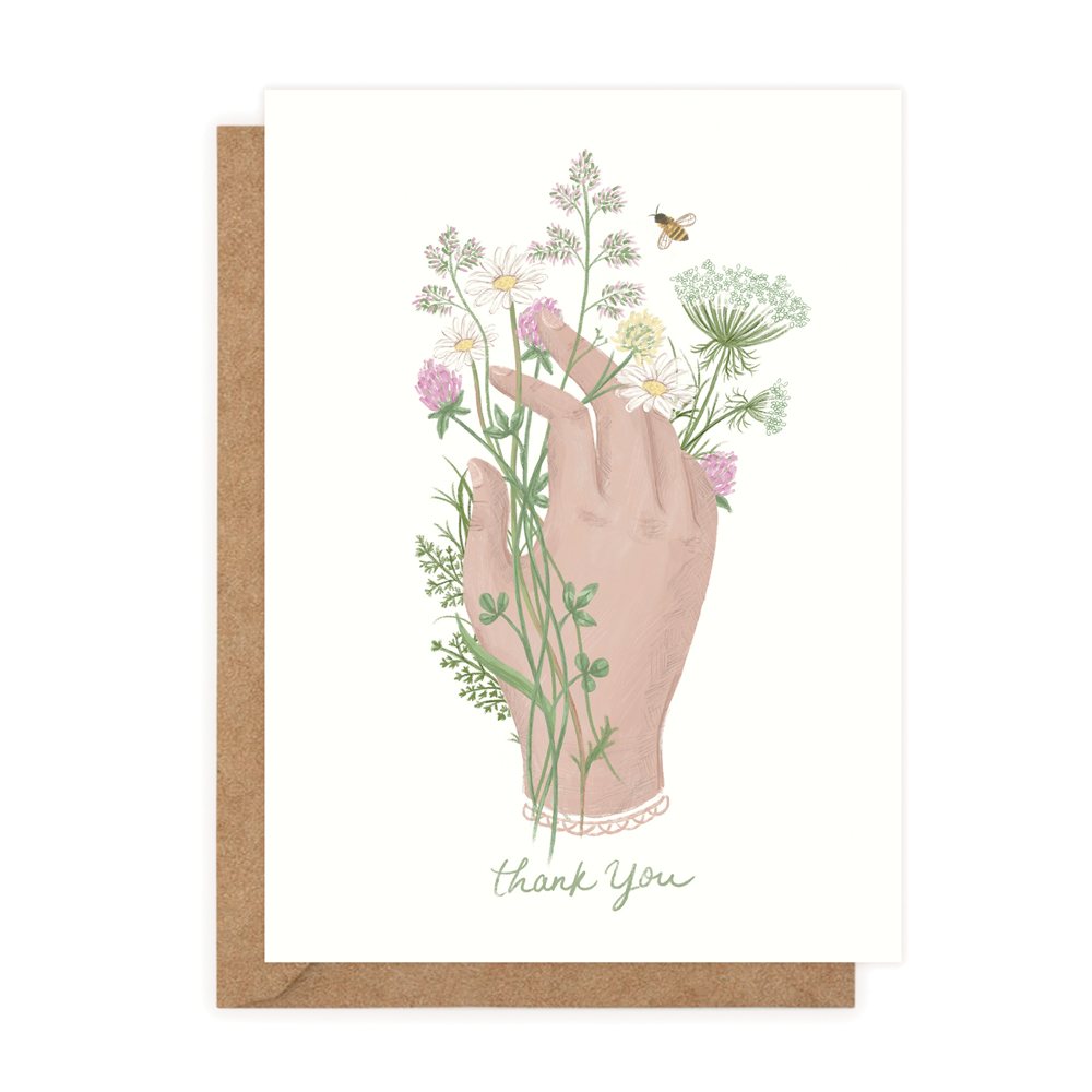 Thank You Irish Wildflowers (Greeting Card)