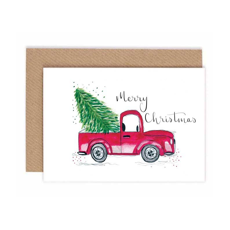 Nollaig Shona Christmas Truck- Christmas Card
