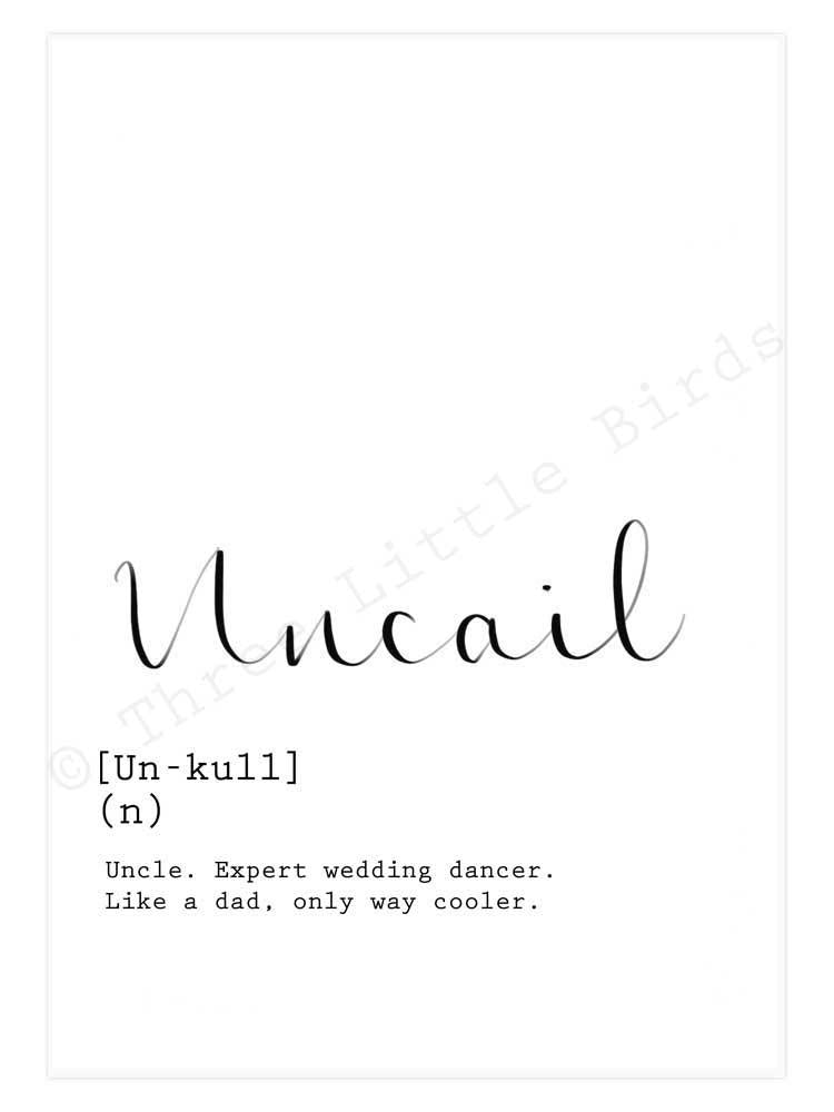 A5 Print - Uncail - Uncle